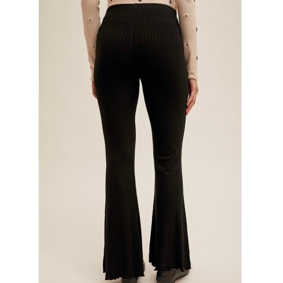 Hem & Thread NWT Cabbage Hem Ribbed Pants, Size Large - Picture 3 of 3